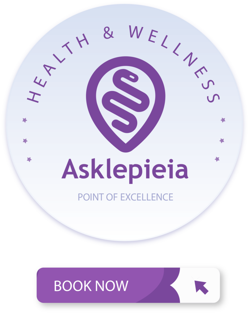 ASKLEPIEIA NEW BADGE WITH BUTTON - Asklepieia Asklepieia brand certification badge