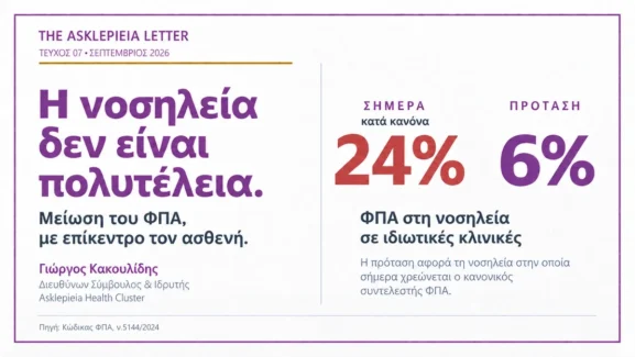 Από την απαλλαγή στο 24%: πώς φορολογήθηκε η νοσηλεία στις ιδιωτικές κλινικές